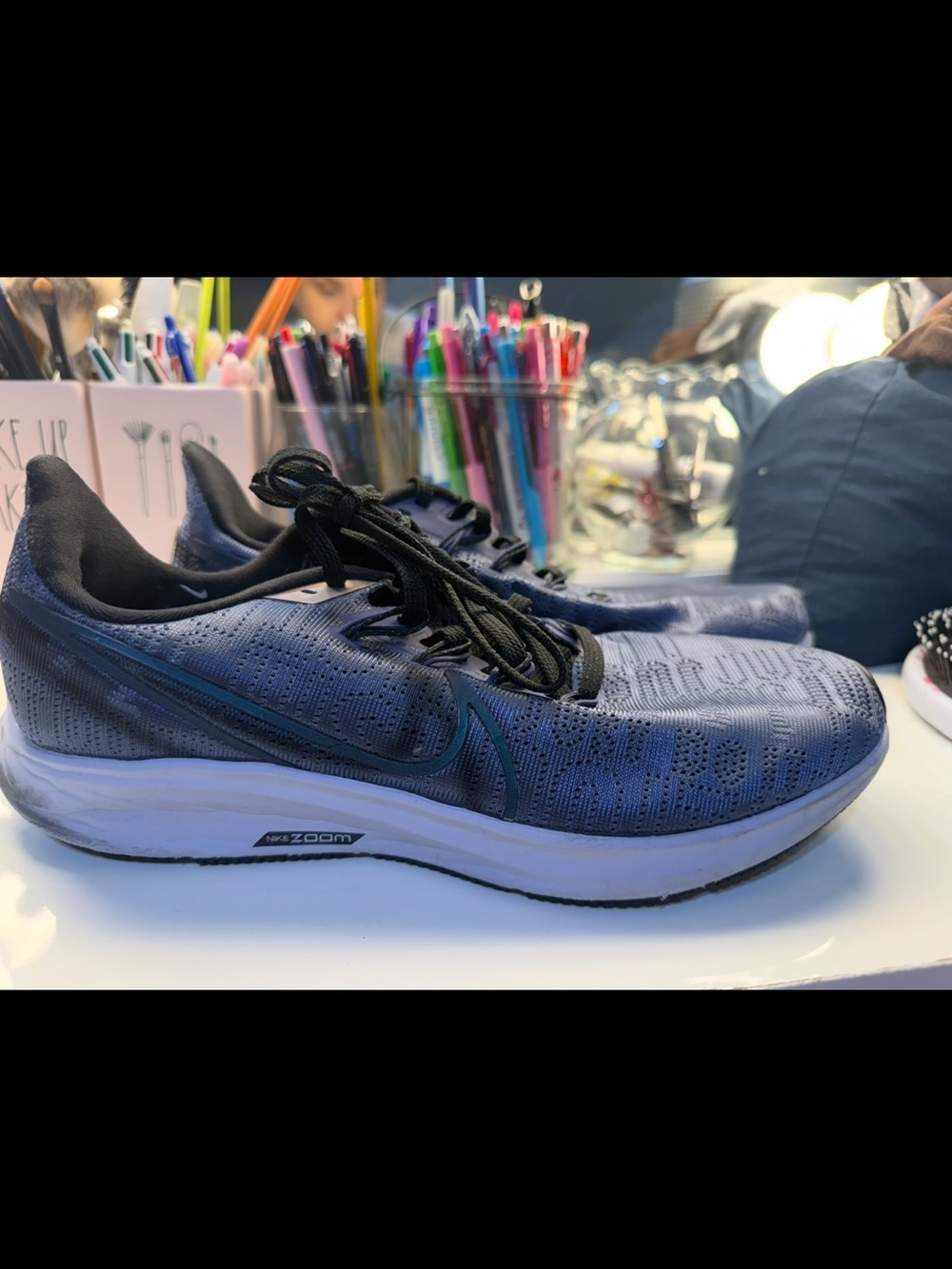 Nike Women's Athletic Shoes - Navy Blue/Black